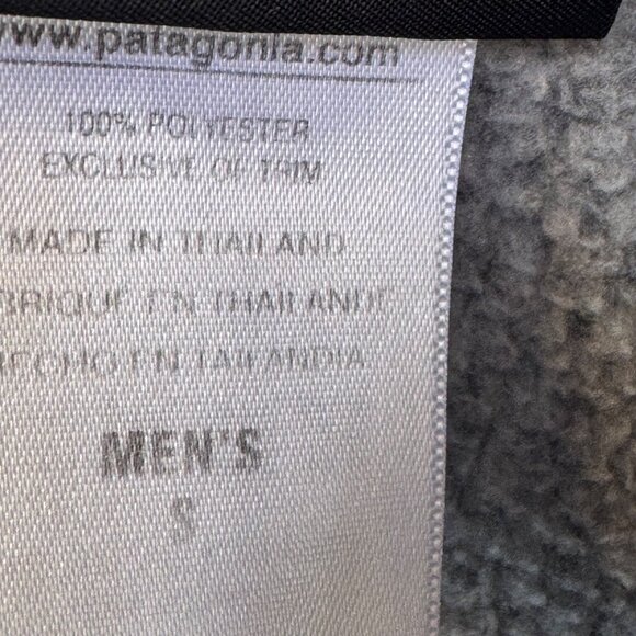 Patagonia Jacke Men Sz Small Gray Full Zip Knit Patch Logo Pockets Long Sleeve - Picture 5 of 7